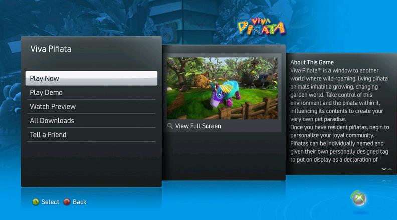 Kuvia Xbox 360:n uudesta käyttöliittymästä