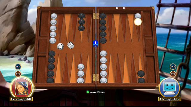 Hardwood Backgammon