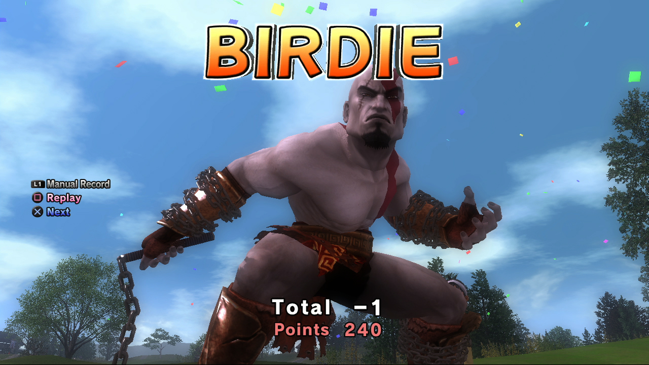Kratos riehumaan golfkentälle
