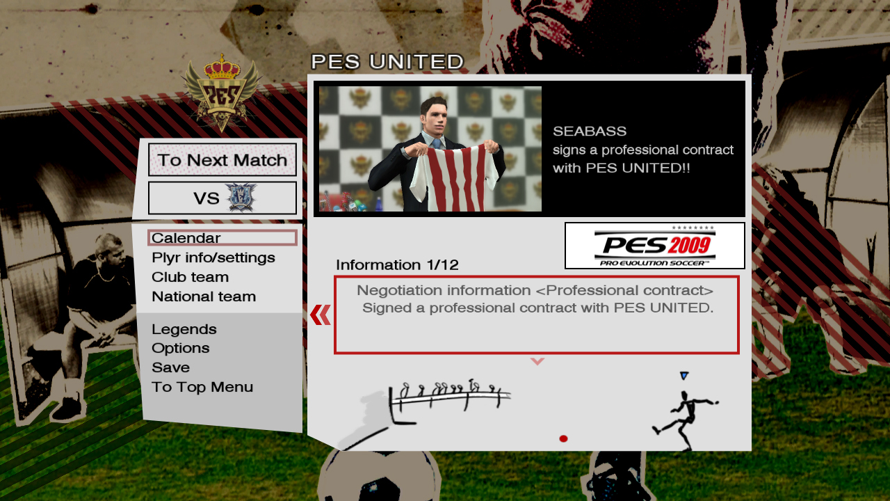 Uusia kuviaPro Evolution Soccer 2009:stä