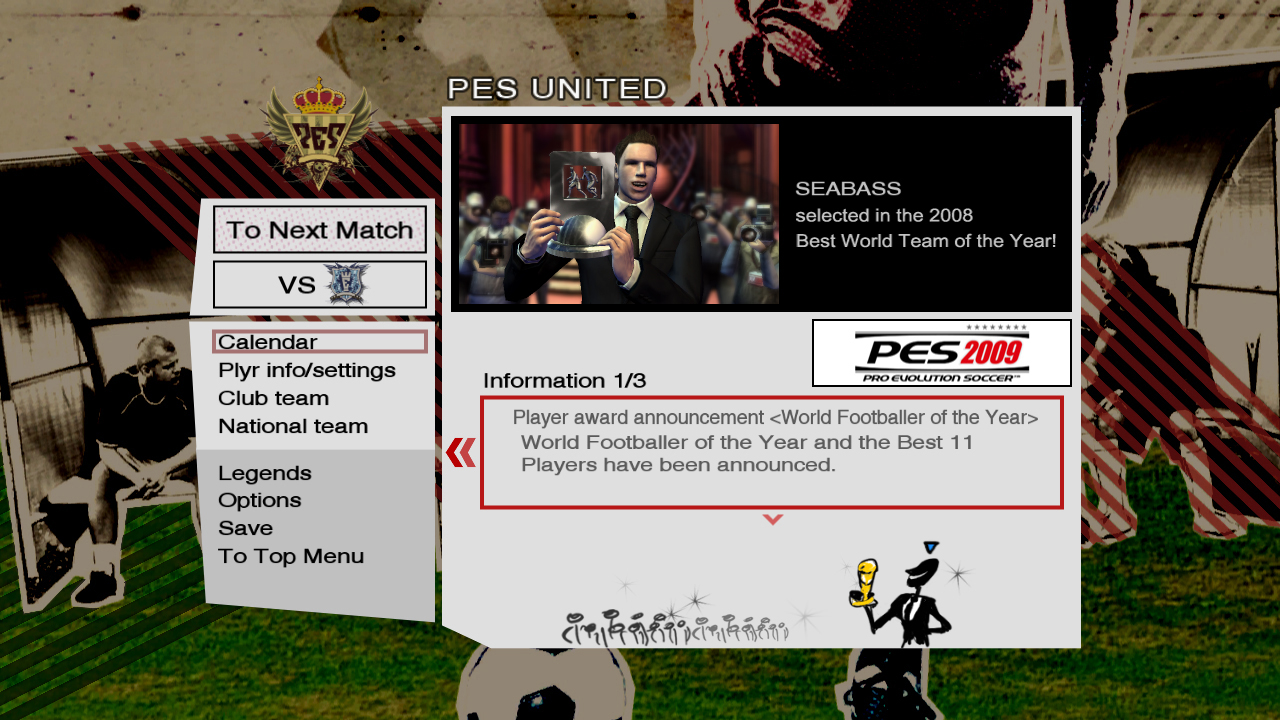 Uusia kuviaPro Evolution Soccer 2009:stä
