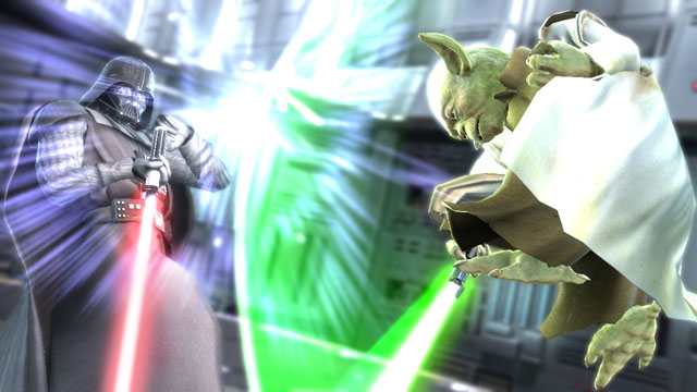 Soulcaliburin Yoda PS3:lle ja Darth Vader X360:lle