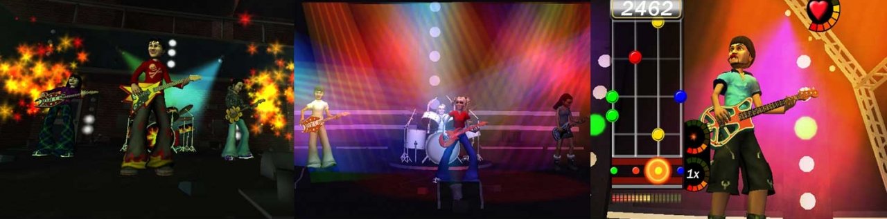 Wiin Popstar Guitarin mukana värikäs oheislaite