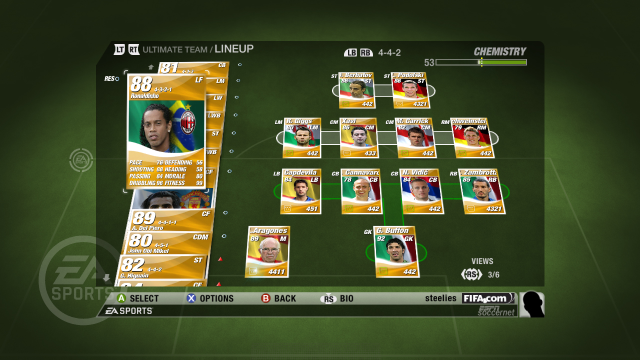 FIFA 09:ään unelmajoukkueita