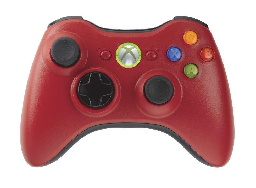 Xbox 360:n punainen ohjain Eurooppaan