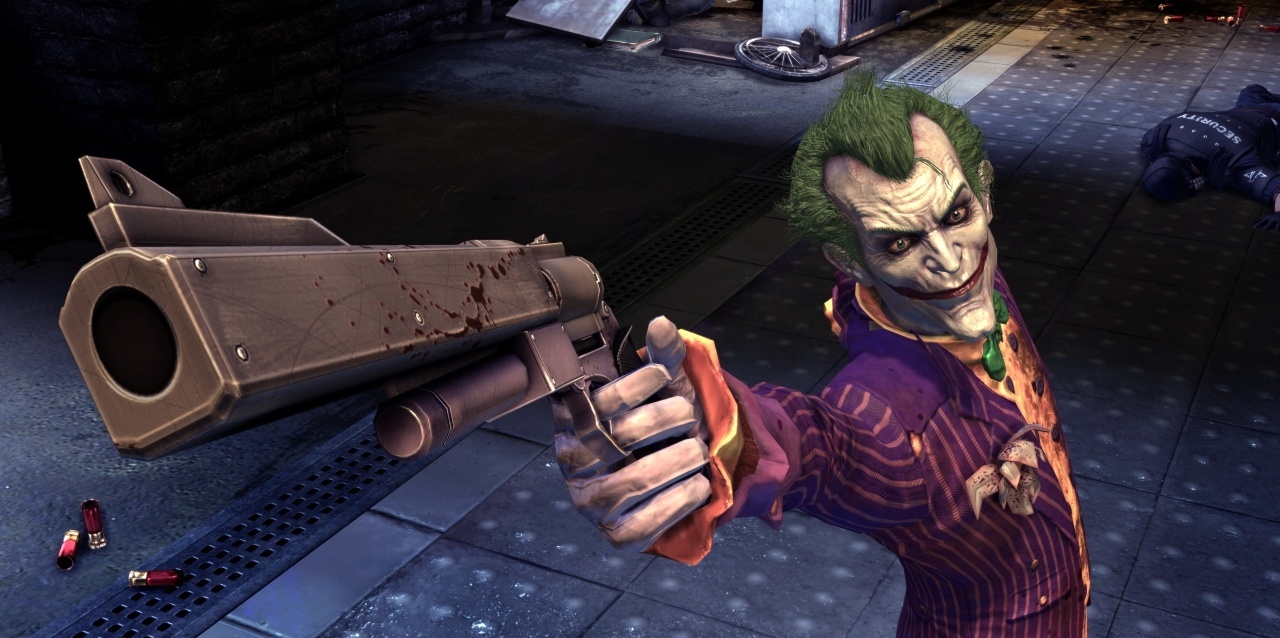 Jokeri pelattavana Arkham Asylumin PS3-versiossa