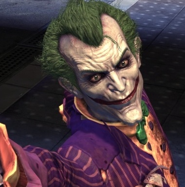 Jokeri pelattavana Arkham Asylumin PS3-versiossa