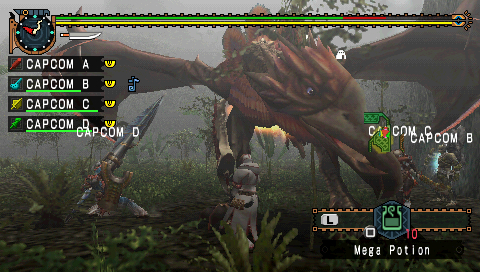 PSP:n Monster Hunterista demo