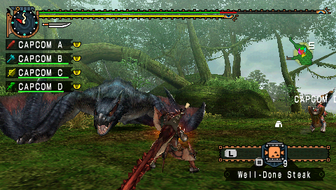 PSP:n Monster Hunterista demo