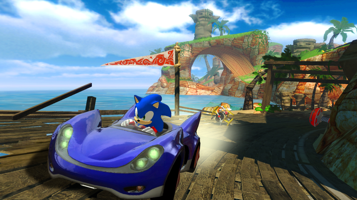 Sonic ja kumppanit kaahailevat kilpaa