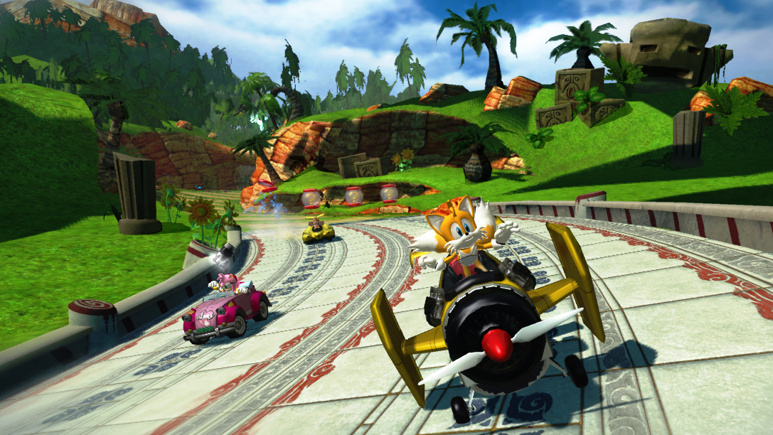 Sonic ja kumppanit kaahailevat kilpaa