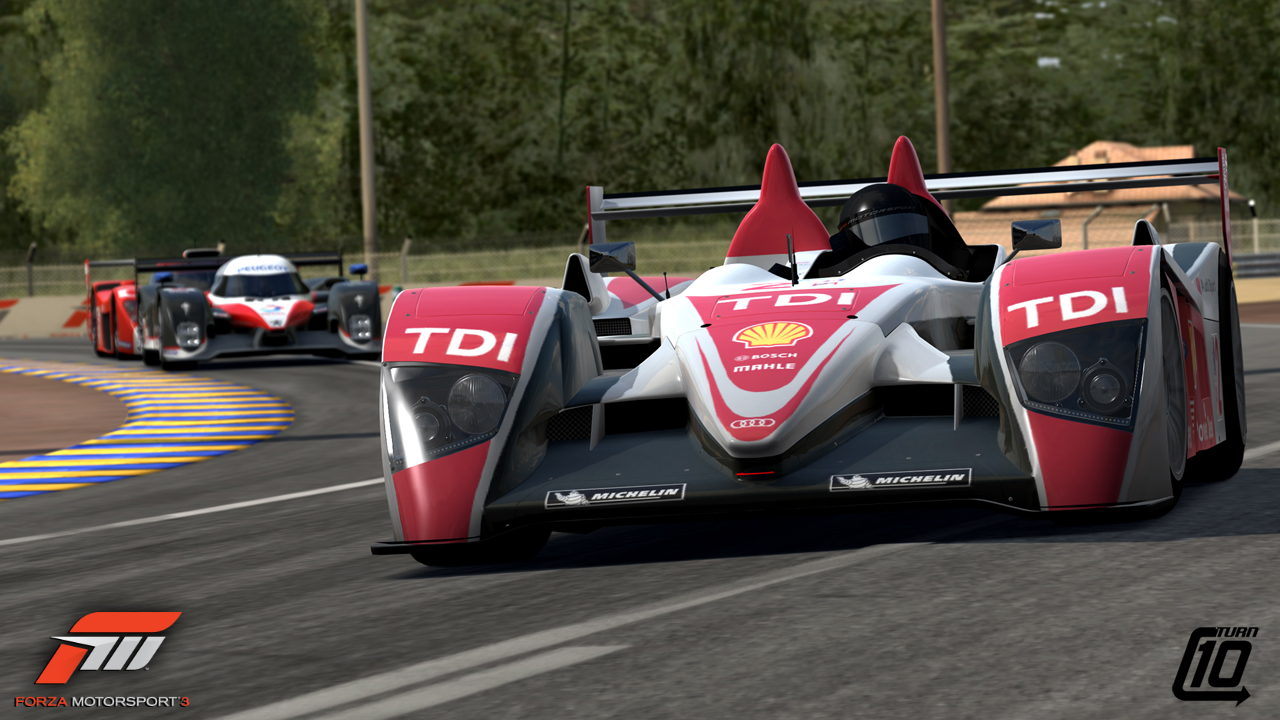 Le Mans -autoilua Forza 3:ssa