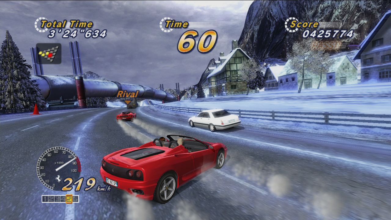 OutRun kurvaili Live Arcadeen