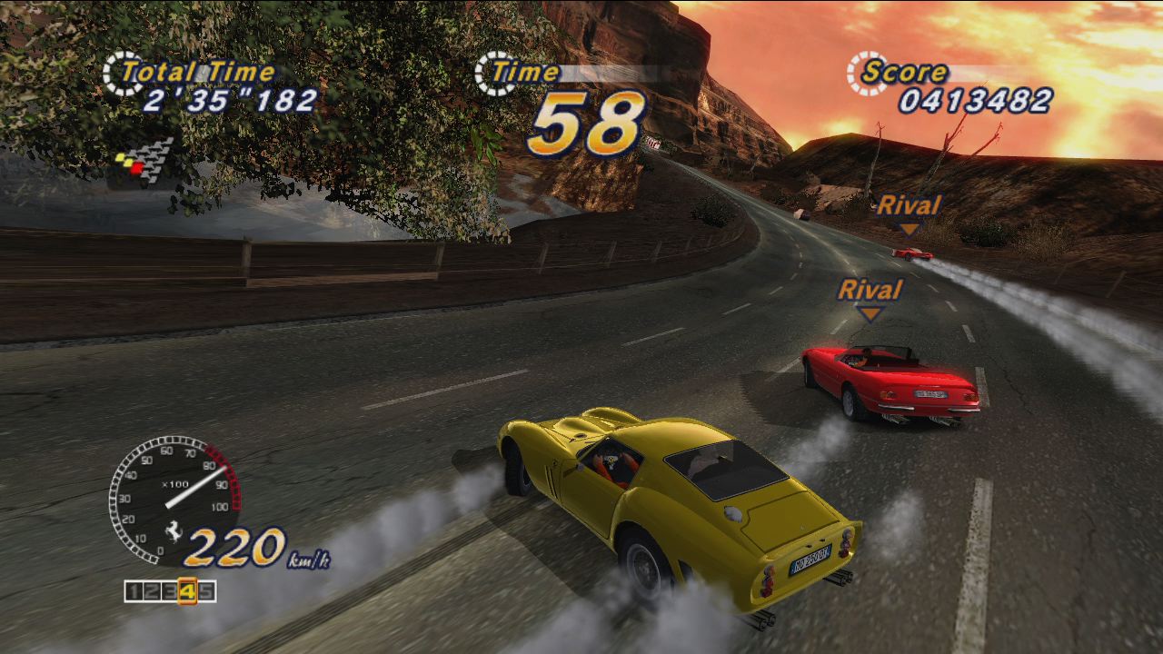 OutRun kurvaili Live Arcadeen