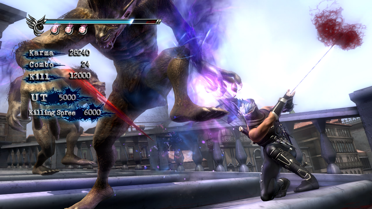 Kuvia Ninja Gaiden Sigma 2:n yhteistyöpelistä