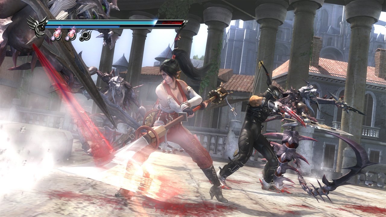 Kuvia Ninja Gaiden Sigma 2:n yhteistyöpelistä