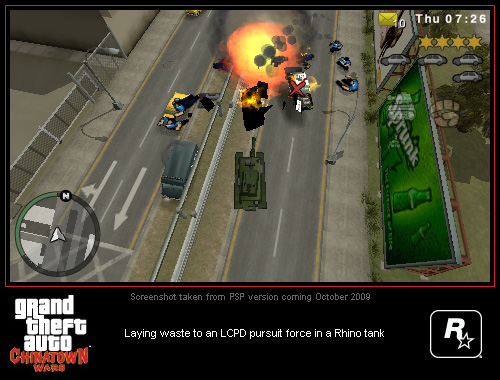 Kuvia PSP:n GTA: Chinatown Warsista