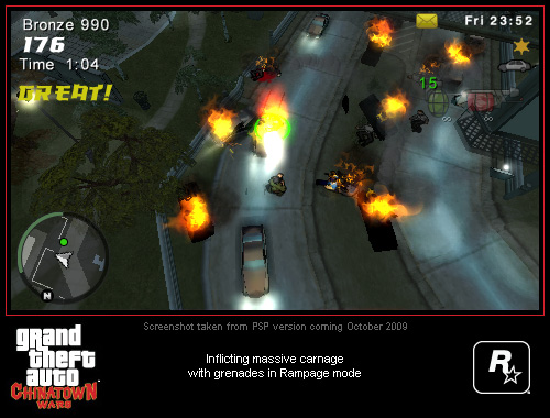 Kuvia PSP:n GTA: Chinatown Warsista