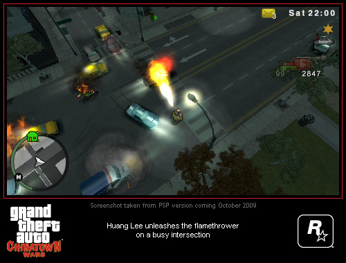 Kuvia PSP:n GTA: Chinatown Warsista