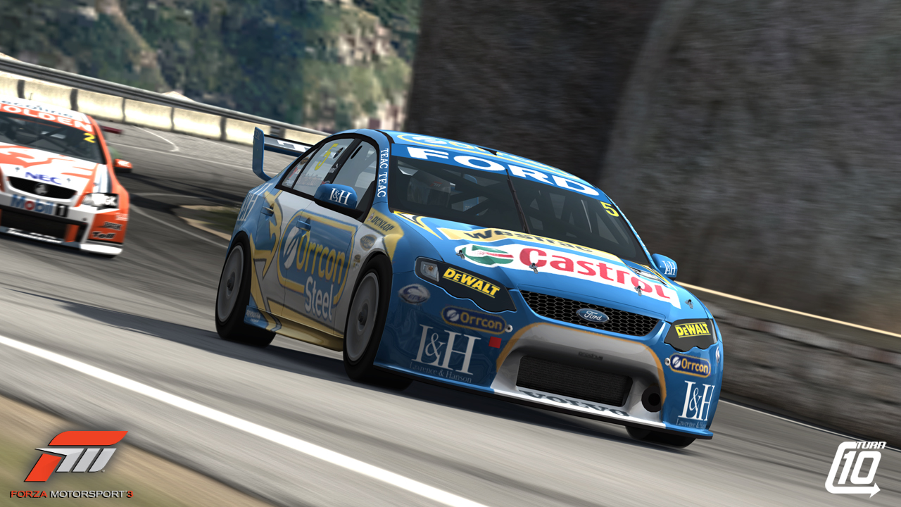 Kuvissa Forza 3:n V8 Supercar -kaarat