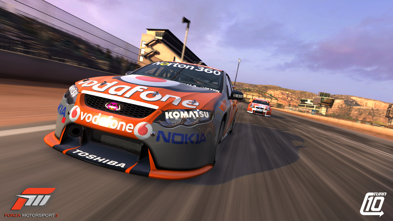 Kuvissa Forza 3:n V8 Supercar -kaarat