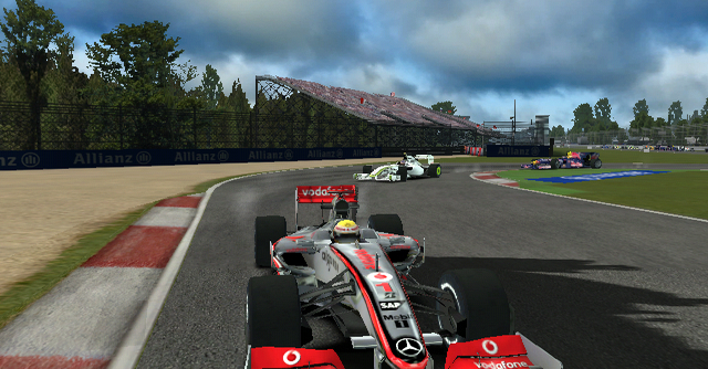 F1 2009 -pelin Monza-kierros videolla