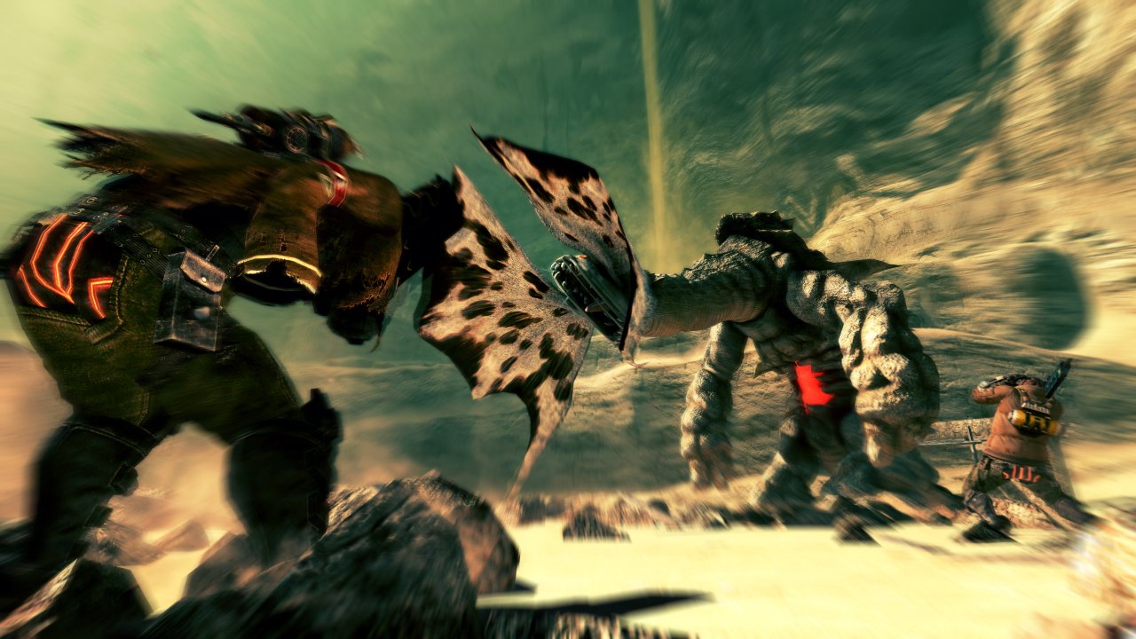 Rinnat hyllyvät hidastettuna Lost Planet 2:ssa