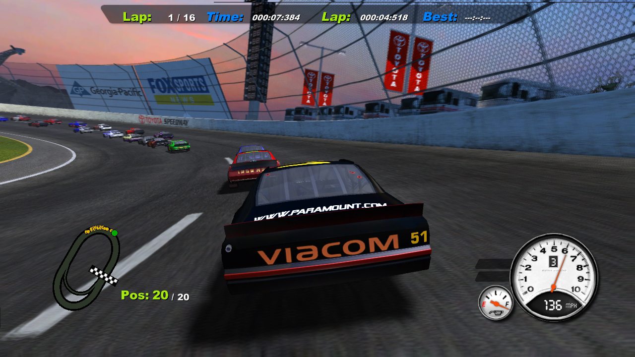 Days of Thunder -peli PS3:lle ja Xbox 360:lle