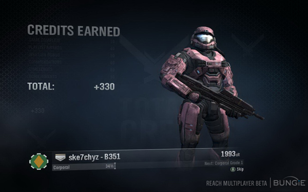 Halo: Reach palkitsee yksin- ja moninpelistä