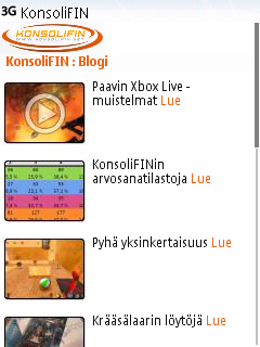 KonsoliFIN uutiset ja arvostelut matkapuhelimeesi