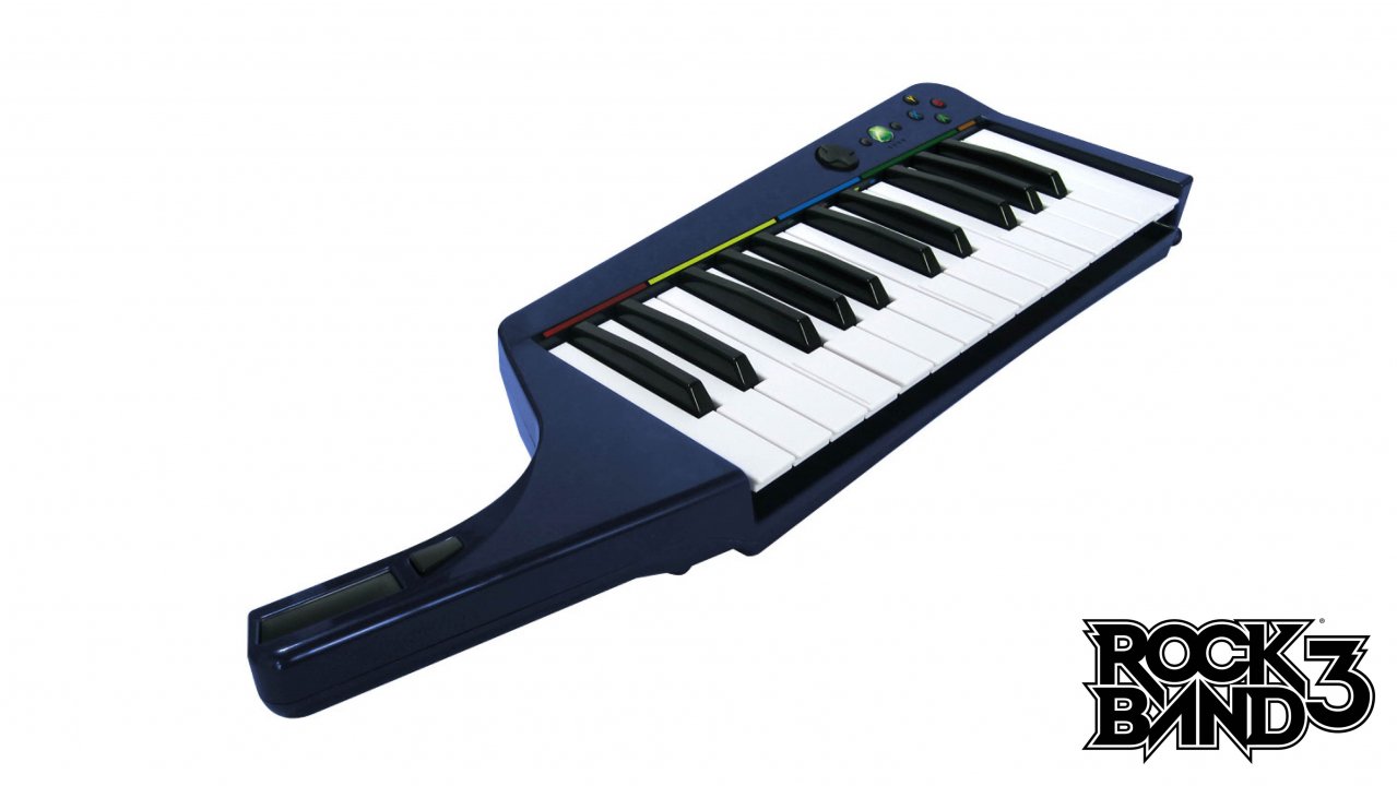 Rock Band 3:ssa soivat koskettimet ja kitarankielet
