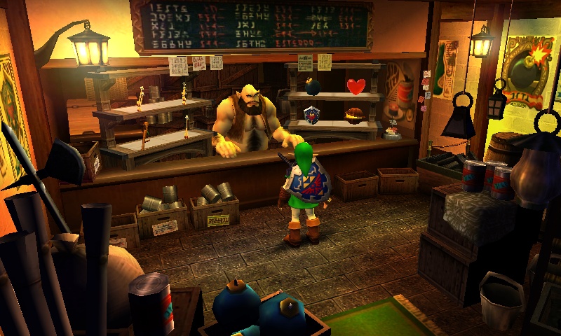 Uusia kuvakaappauksia Ocarina of Time 3D:stä