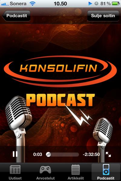 KonsoliFINin iPhone-sovellus nyt ladattavissa