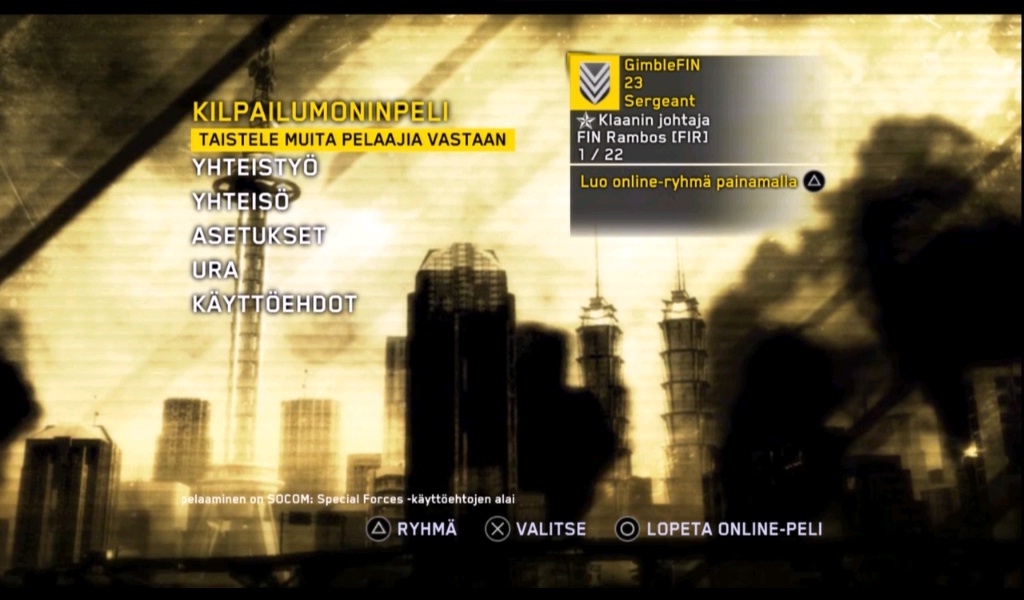 Katsaus Socom: Special Forces moninpeliin (1.04)
