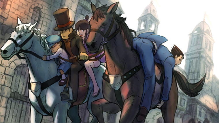 Professor Layton vs Ace Attorneystä tekstitetty traileri
