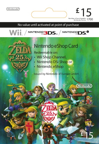 Zelda-aiheisia latauskortteja matkalla kohti Eurooppaa