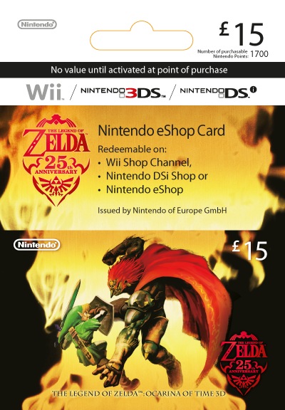 Zelda-aiheisia latauskortteja matkalla kohti Eurooppaa