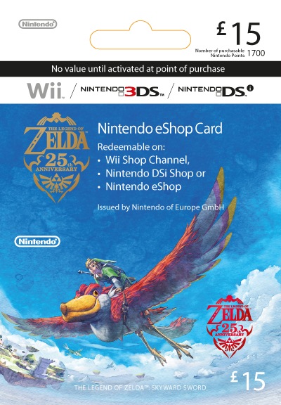 Zelda-aiheisia latauskortteja matkalla kohti Eurooppaa