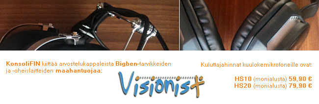 Laitetesti: Bigbenin kuulokemikrofonit pelaajille
