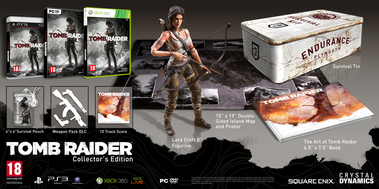 Tomb Raiderista kolme versiota kauppojen hyllyille
