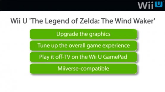 Wii U:lle tiedossa kaksi The Legend of Zeldaa