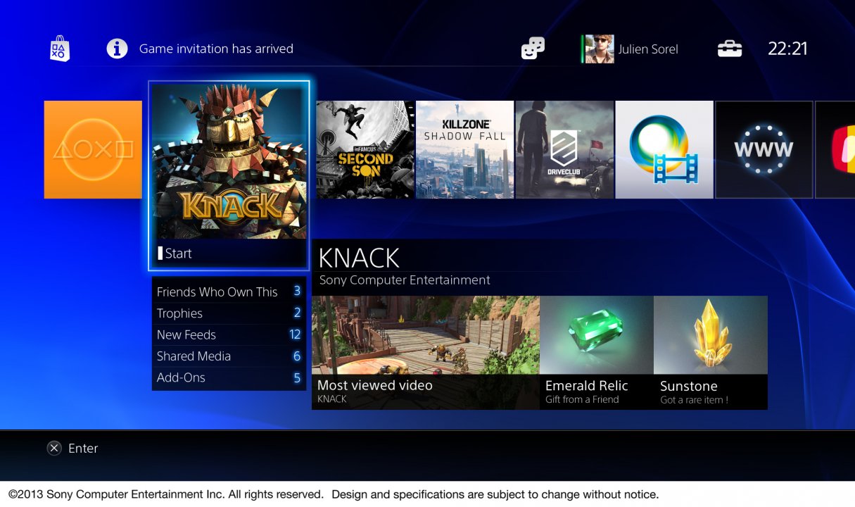 PS4:n käyttöliittymä näyttää tältä