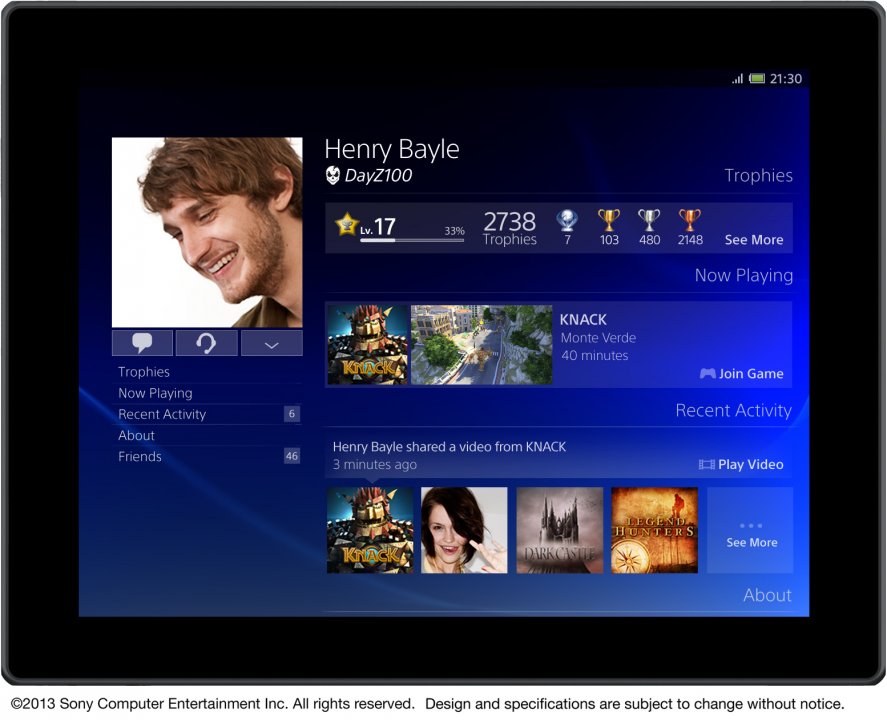 PS4:n käyttöliittymä näyttää tältä