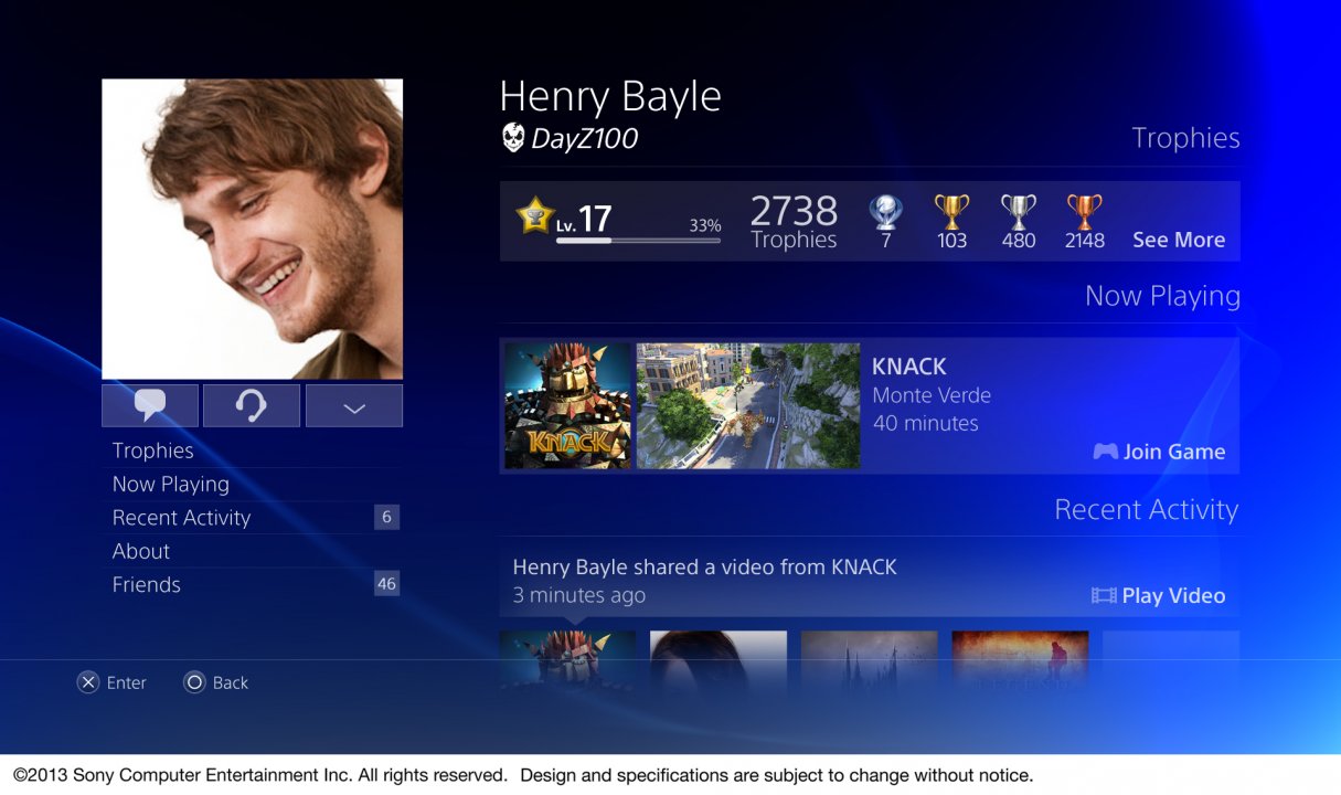 PS4:n käyttöliittymä näyttää tältä