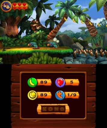 Vasta-alkajille suunnattu vaikeustaso Donkey Kongin 3DS-seikkailussa