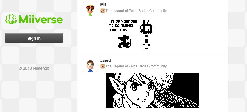 Nintendon Miiverse tulee nettiselaimeesi