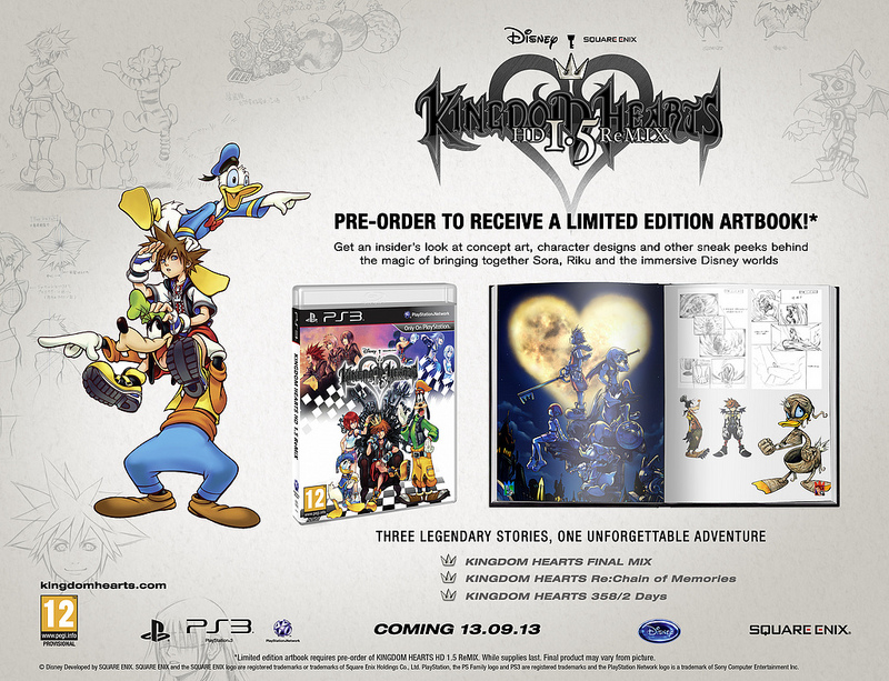 Kingdom Heartsin HD-kokoelman ennakkotilaajille taidekirja