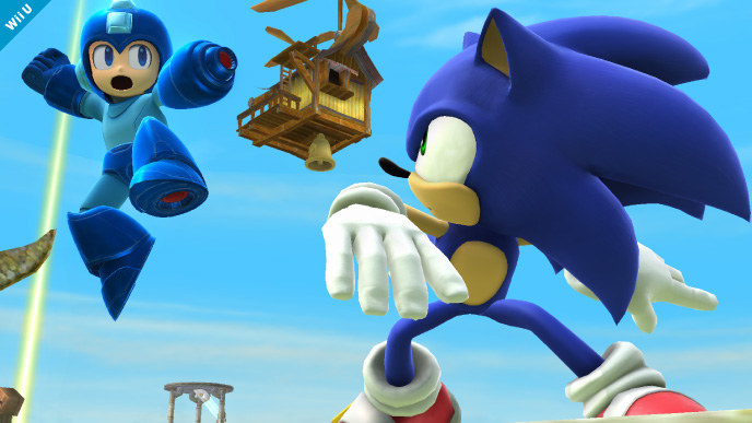 Sonic hyppää taistelukehään Marion ja Mega Manin kanssa