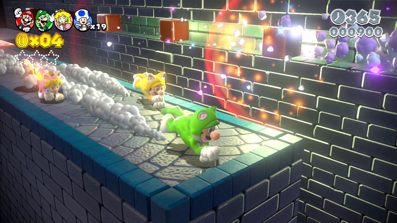 Super Mario 3D Worldin uusissa kuvissa moninpelataan neljän pelaajan kesken