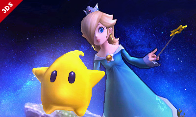 Galaksimainen hahmo kohdataan Smash Bros. -taistelukentillä ja Mario Kart 8:n ajoradoilla